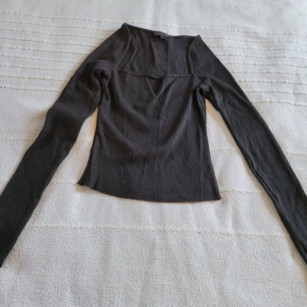 THE RANGE L/S Crop Top Size S